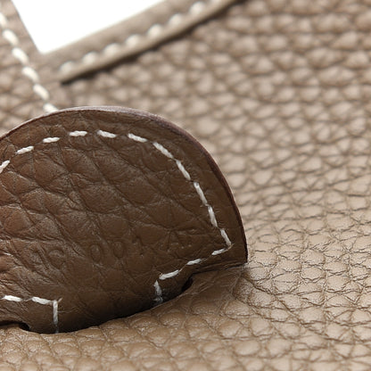 Hermes Taurillon Clemence Evelyne III PM Etoupe 6 of 8