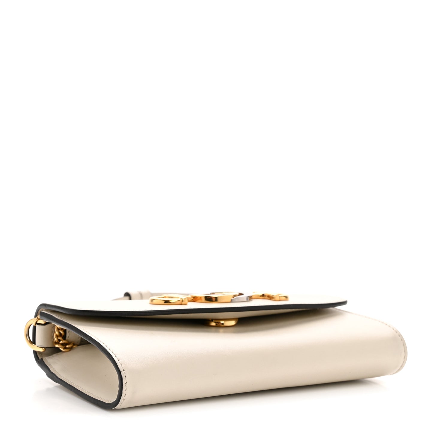 Smooth Calfskin Mini Zumi Shoulder Bag Mystic White