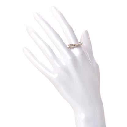 David Yurman 18K Rose White Gold Diamond Paveflex Two Row Ring 52 6 2 of 5