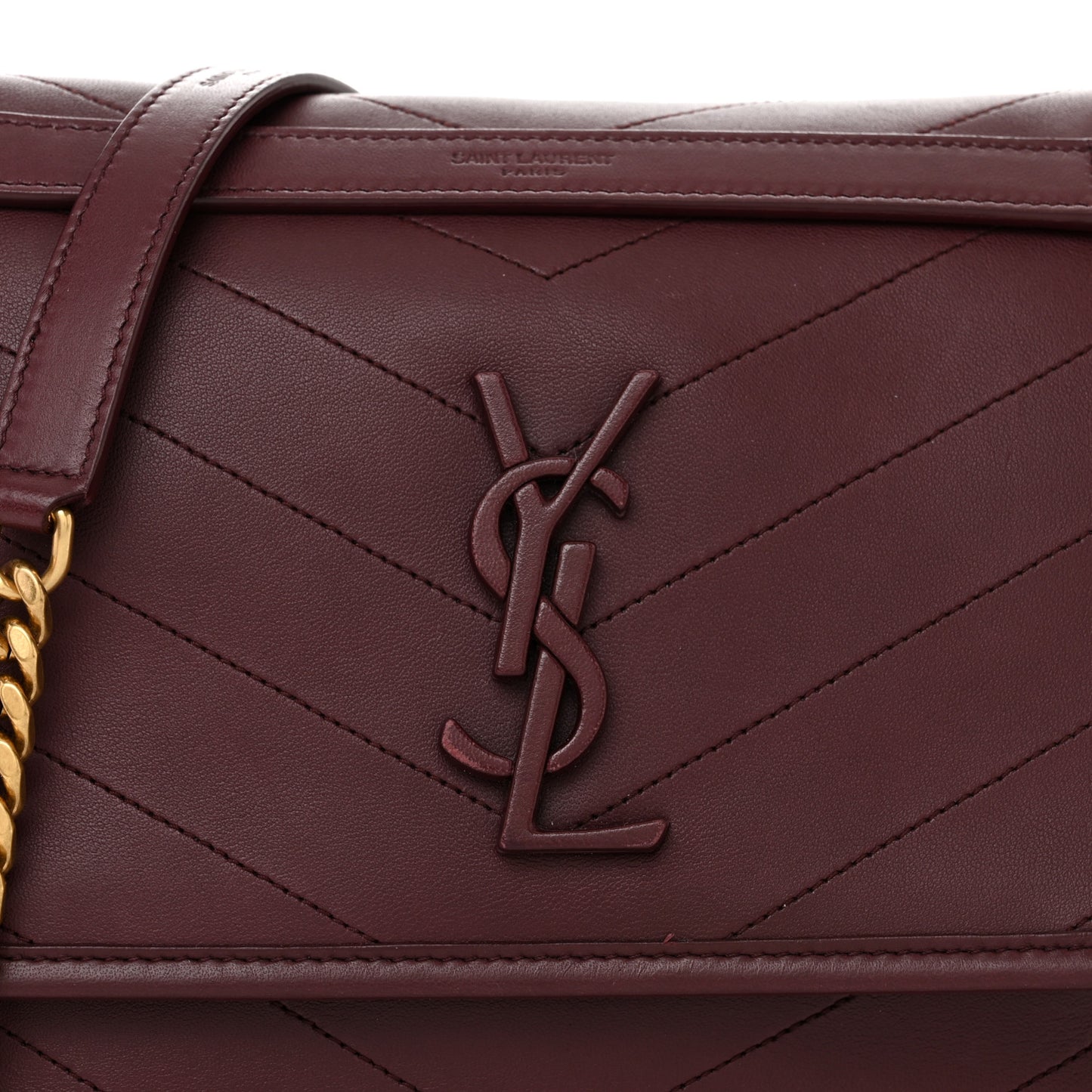 Lambskin Matelasse Monogram Medium Niki Chain Satchel Rouge Legion