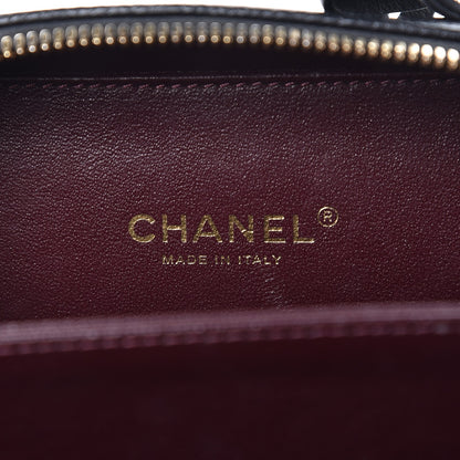 Chanel Caviar Quilted Small CC Filigree Vanity Case Black 7 of 9