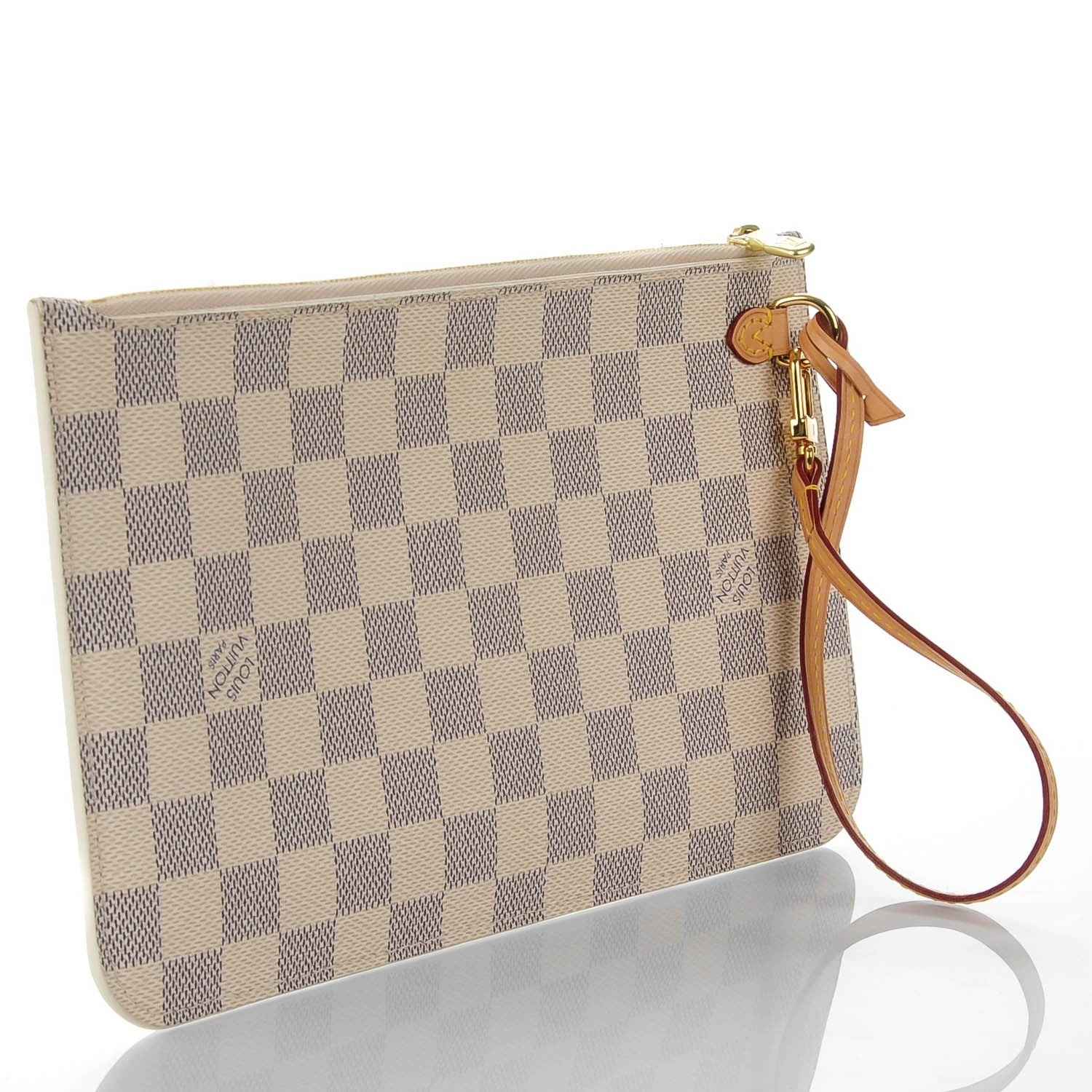 Louis Vuitton Damier Azur Neverfull MM GM Pochette 3 of 8