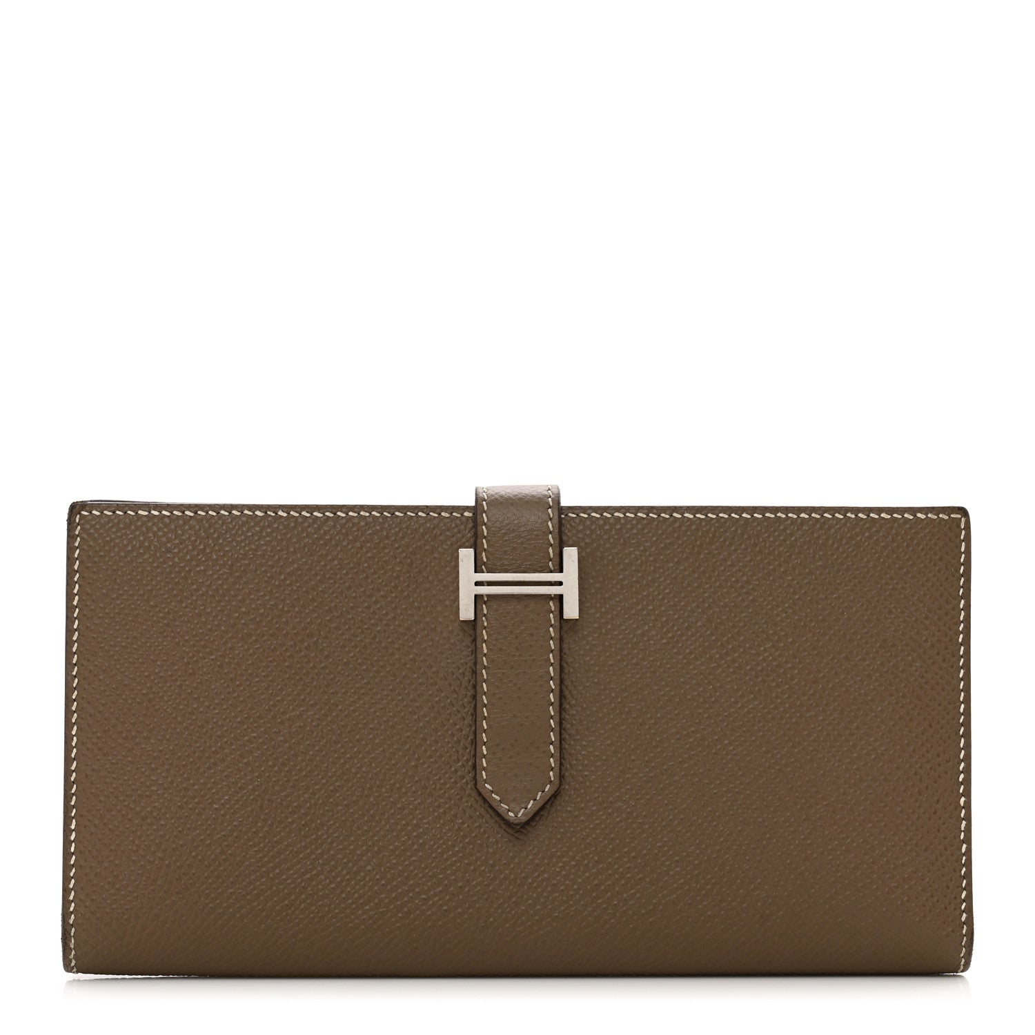 Hermes Epsom Bearn Gusset Wallet Etoupe 1 of 9