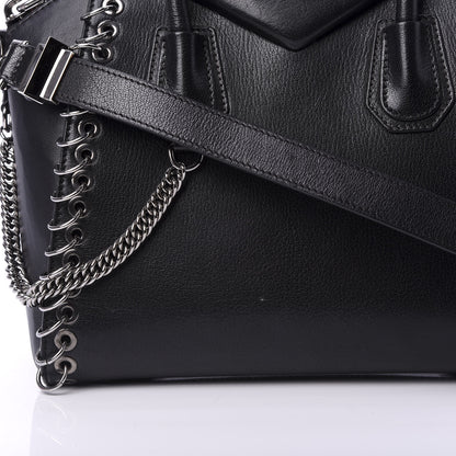 Givenchy Sugar Goatskin Small Eyelet Antigona Black 12 of 13