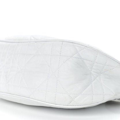 Christian Dior Lambskin Cannage Small Hobo White 10 of 18