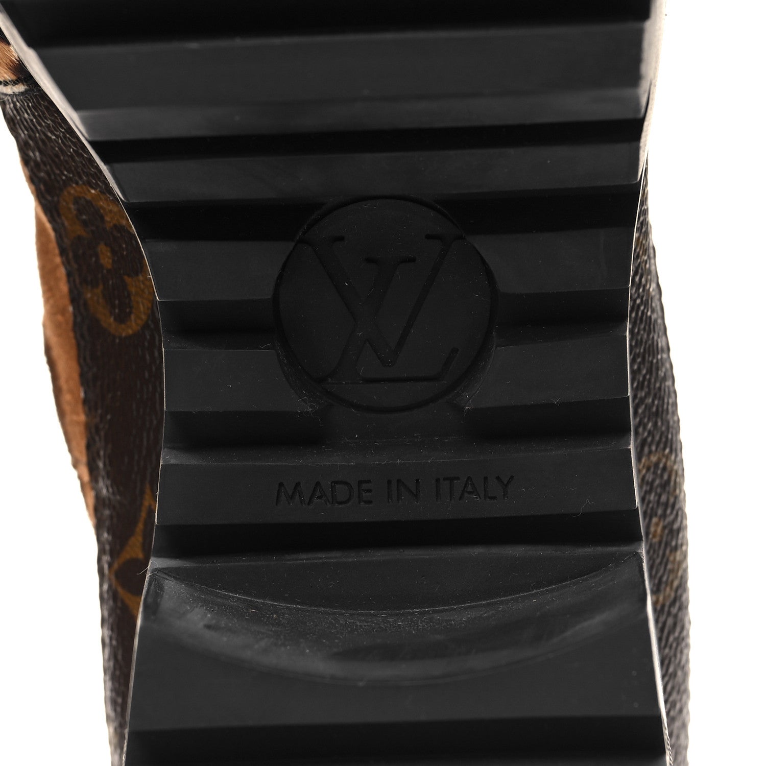 Louis Vuitton Suede Calfskin Monogram Laureate Platform Desert Boots 37.5 Cognac 7 of 8