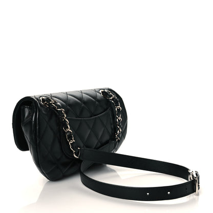 Chanel Calfskin Quilted CC Uniform Flap Belt Bag Black 2 of 9
