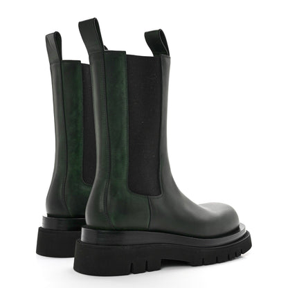 Bottega Veneta Calfskin The Lug Chelsea 55mm Boots 38 Bottle Green 4 of 12