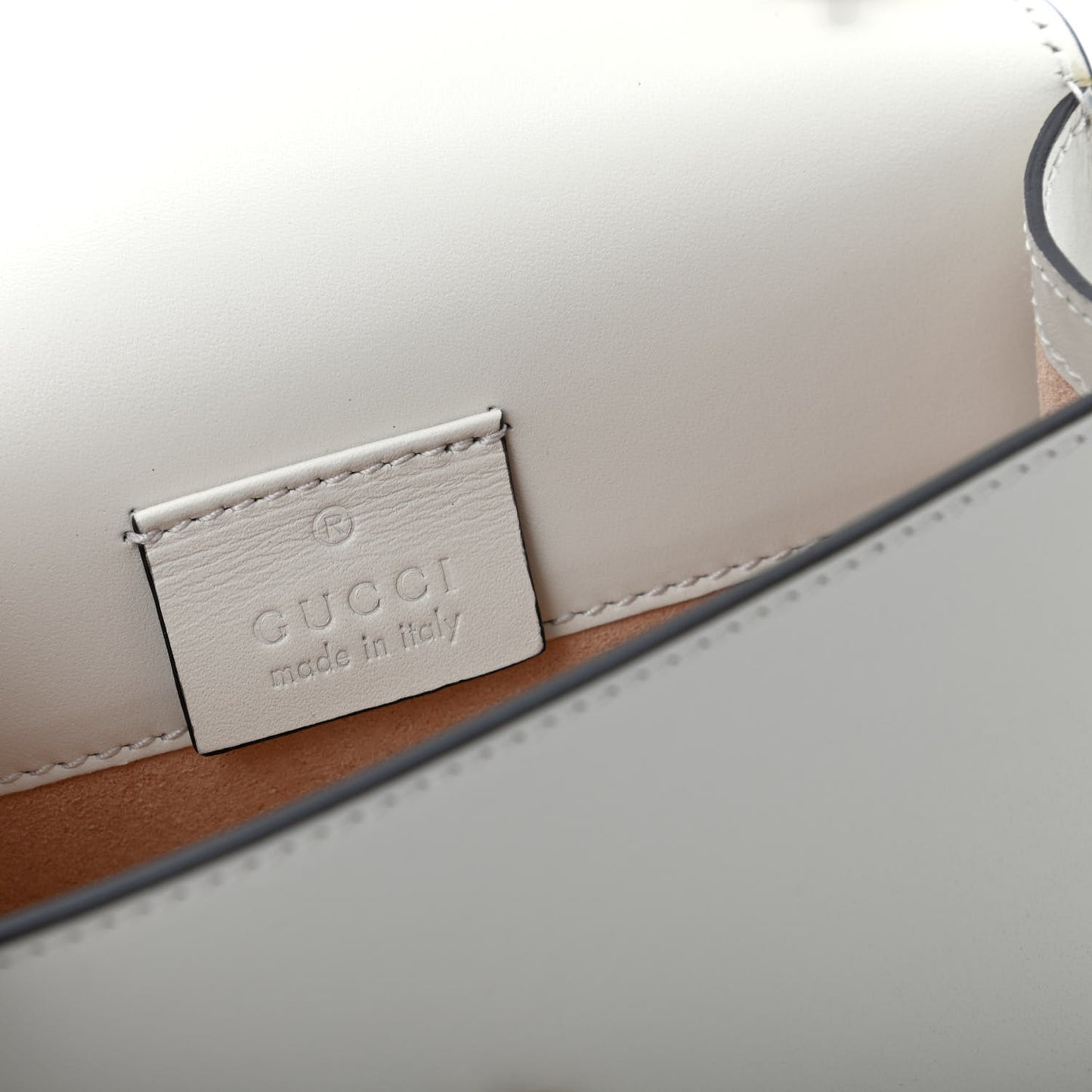 Calfskin Super Mini Sylvie Chain Shoulder Bag White