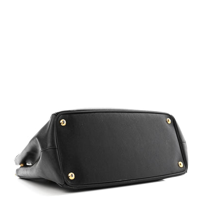 Prada Saffiano Medium Galleria Double Zip Tote Black 4 of 9