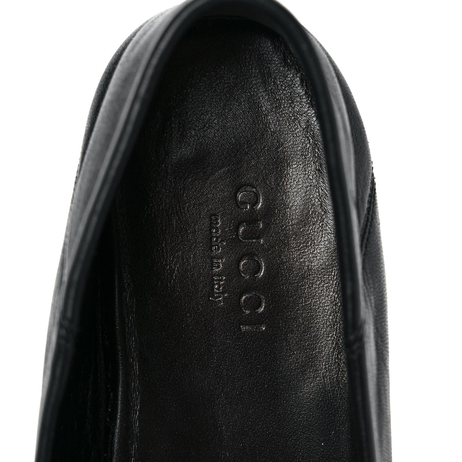 Gucci Lambskin Womens Brixton Horsebit Loafers 36 Black 7 of 9