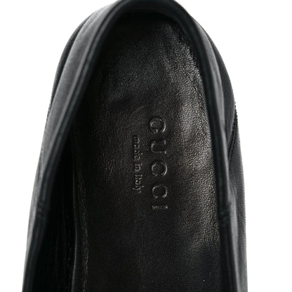 Gucci Lambskin Womens Brixton Horsebit Loafers 36 Black 7 of 9