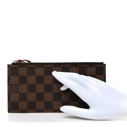 Louis Vuitton Damier Ebene Felicie Chain Wallet Zippered Insert 2 of 6