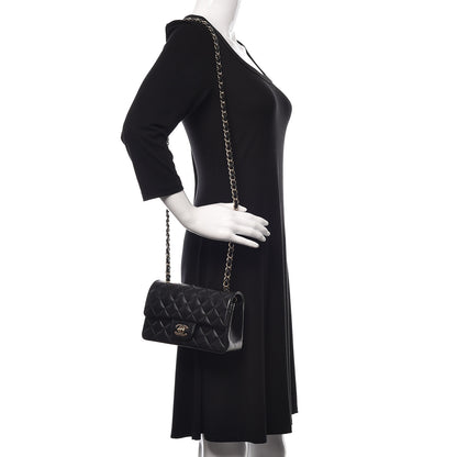 Chanel Lambskin Quilted Mini Rectangular Flap Black 2 of 11
