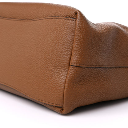 Prada Vitello Phenix Embossed Logo Hobo Cannella 8 of 9