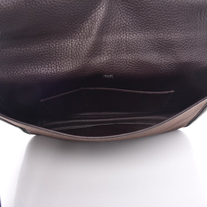 Hermes Toile Togo Victoria II Messenger Chocolate 5 of 7