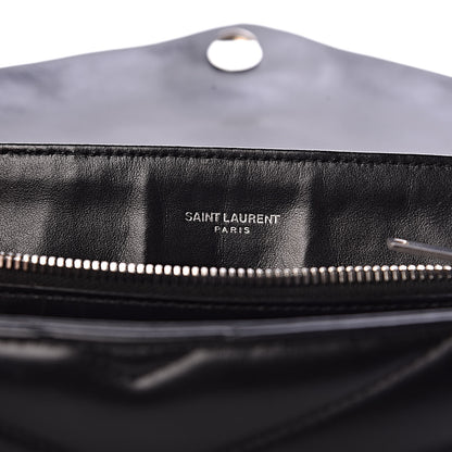 Saint Laurent Calfskin Y Quilted Monogram Medium Loulou Chain Satchel Black 6 of 10