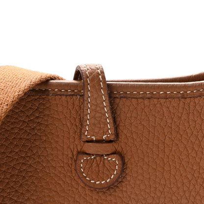 Hermes Taurillon Clemence Evelyne TPM Gold 8 of 10