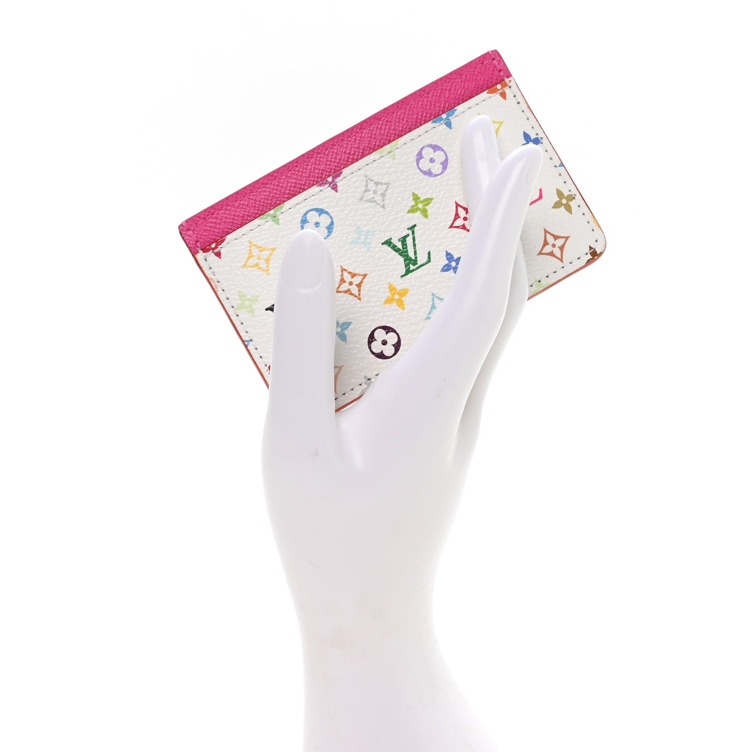 Louis Vuitton LV X TM Monogram Multicolor Card Holder Kawaii Pink 2 of 6