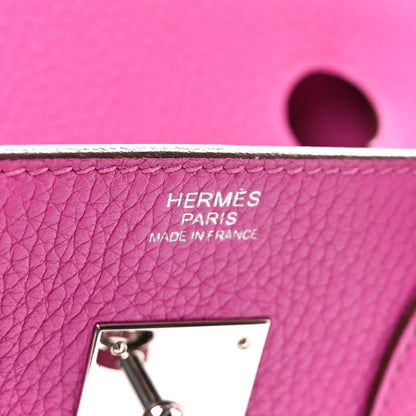 Hermes Taurillon Clemence Birkin 30 Magnolia 6 of 10