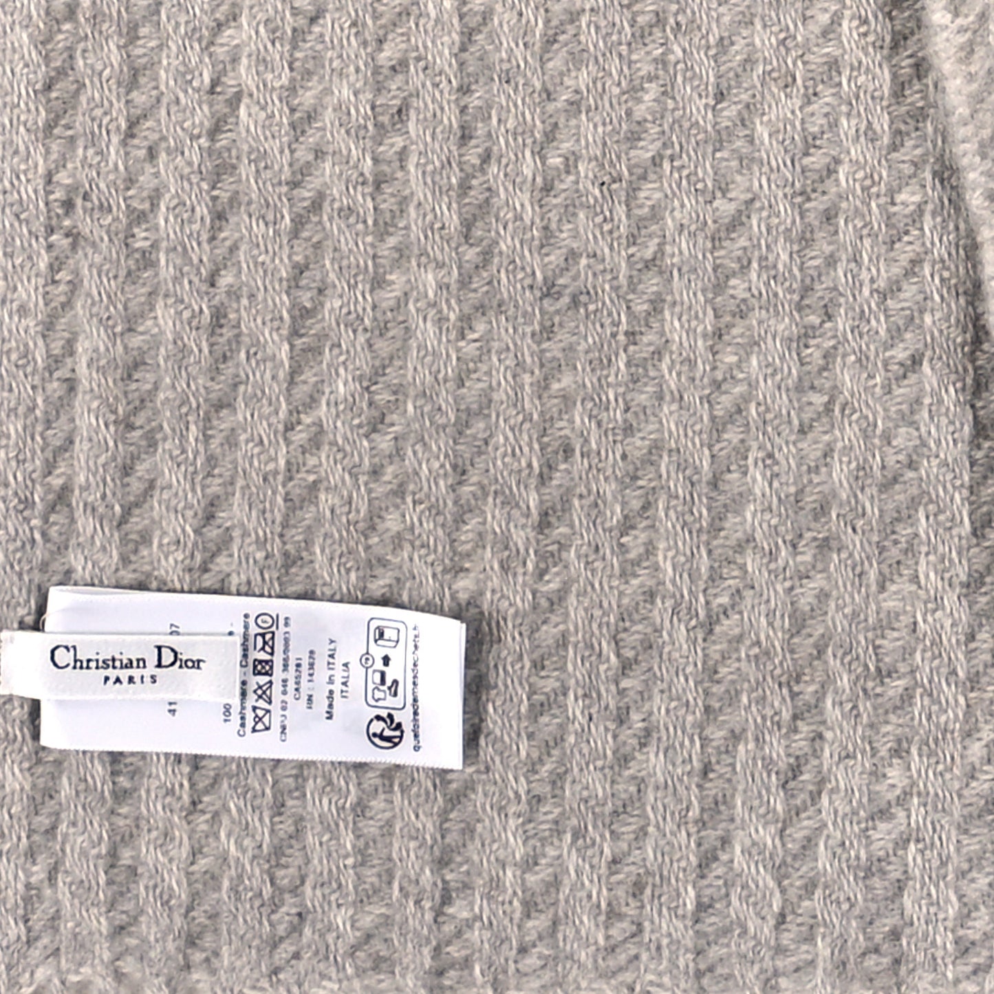 Cashmere Bee Scarf Grey