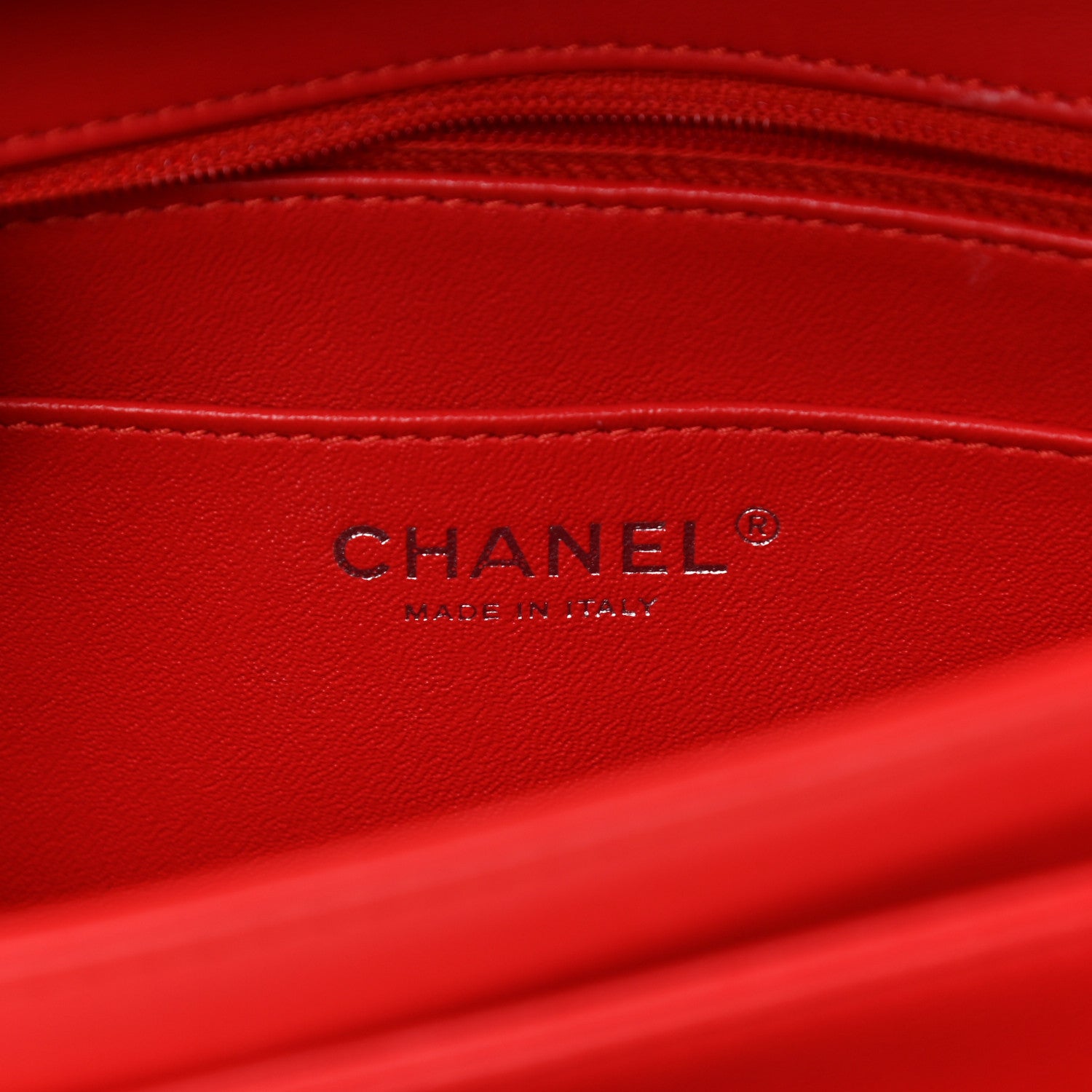 Chanel Lambskin Quilted Large Geometric Flap Red 6 of 19