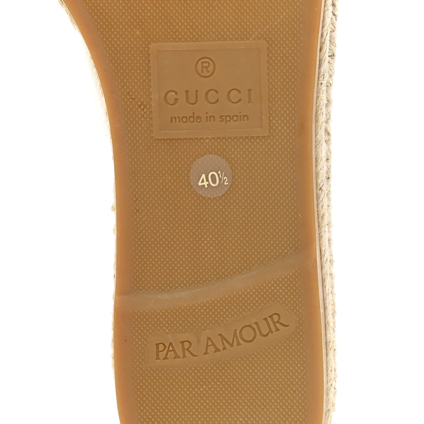 Nappa Matelasse GG Marmont Espadrilles 40.5 Great White