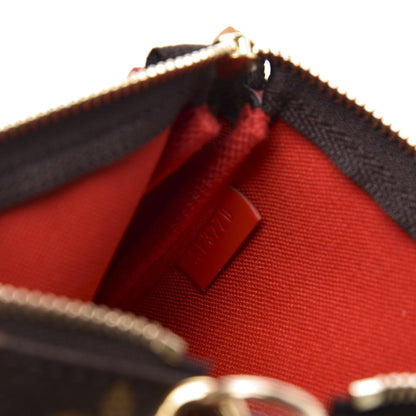 Louis Vuitton Monogram 2020 Christmas Animation Bumper Cars Mini Pochette Accessories Coquelicot 7 of 9