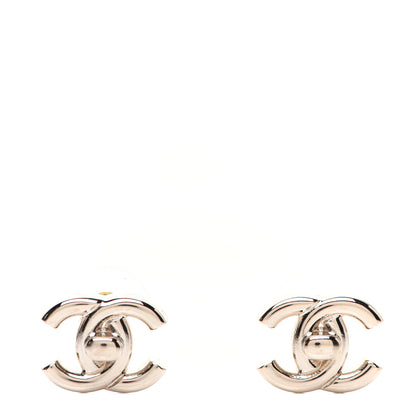 Chanel Metal CC Turnlock Earrings Gold 1 of 6