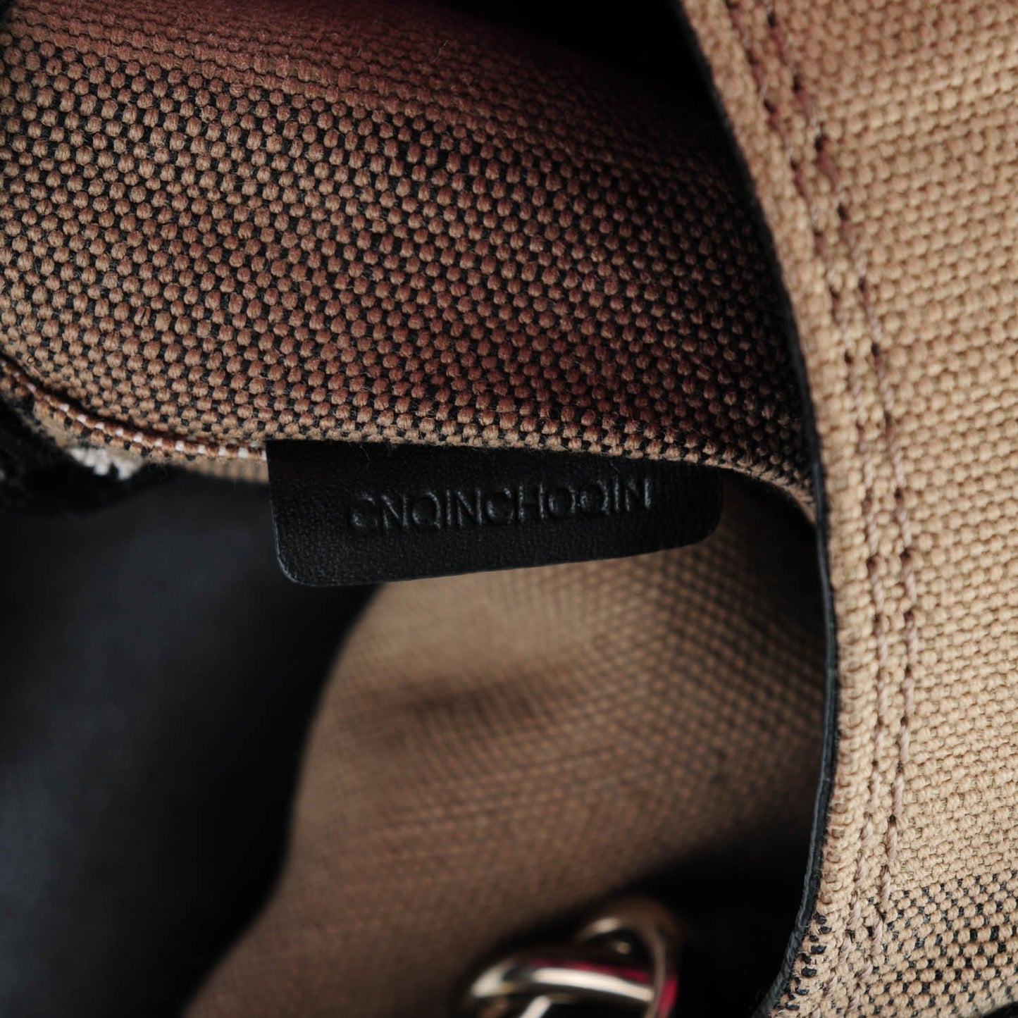 Canvas Mega Check Medium Susanna Hobo Black