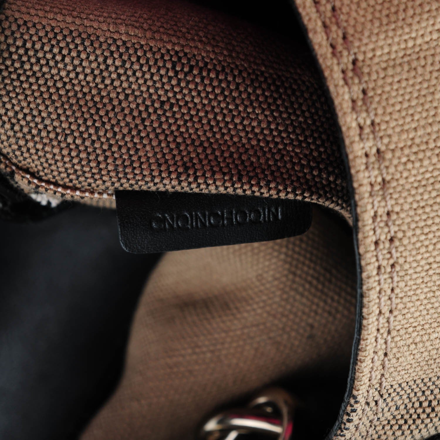 Burberry Canvas Mega Check Medium Susanna Hobo Black 7 of 8