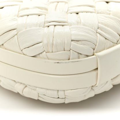 Bottega Veneta Foulard Intrecciato Minaudiere Knot Clutch Bone 12 of 13