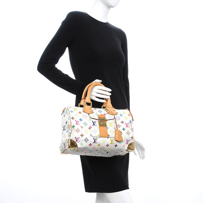 Louis Vuitton Monogram Multicolor Speedy 30 White 2 of 12