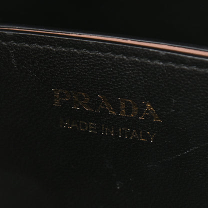 Prada Saffiano Cuir Medium Panier Bucket Bag Cipria Black 6 of 9