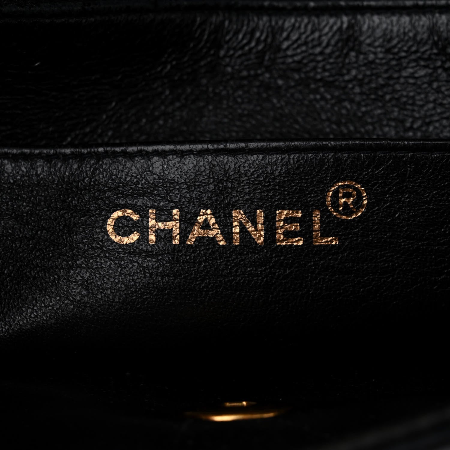 Chanel Lambskin Quilted Double Pocket Shoulder Bag Black 6 of 14