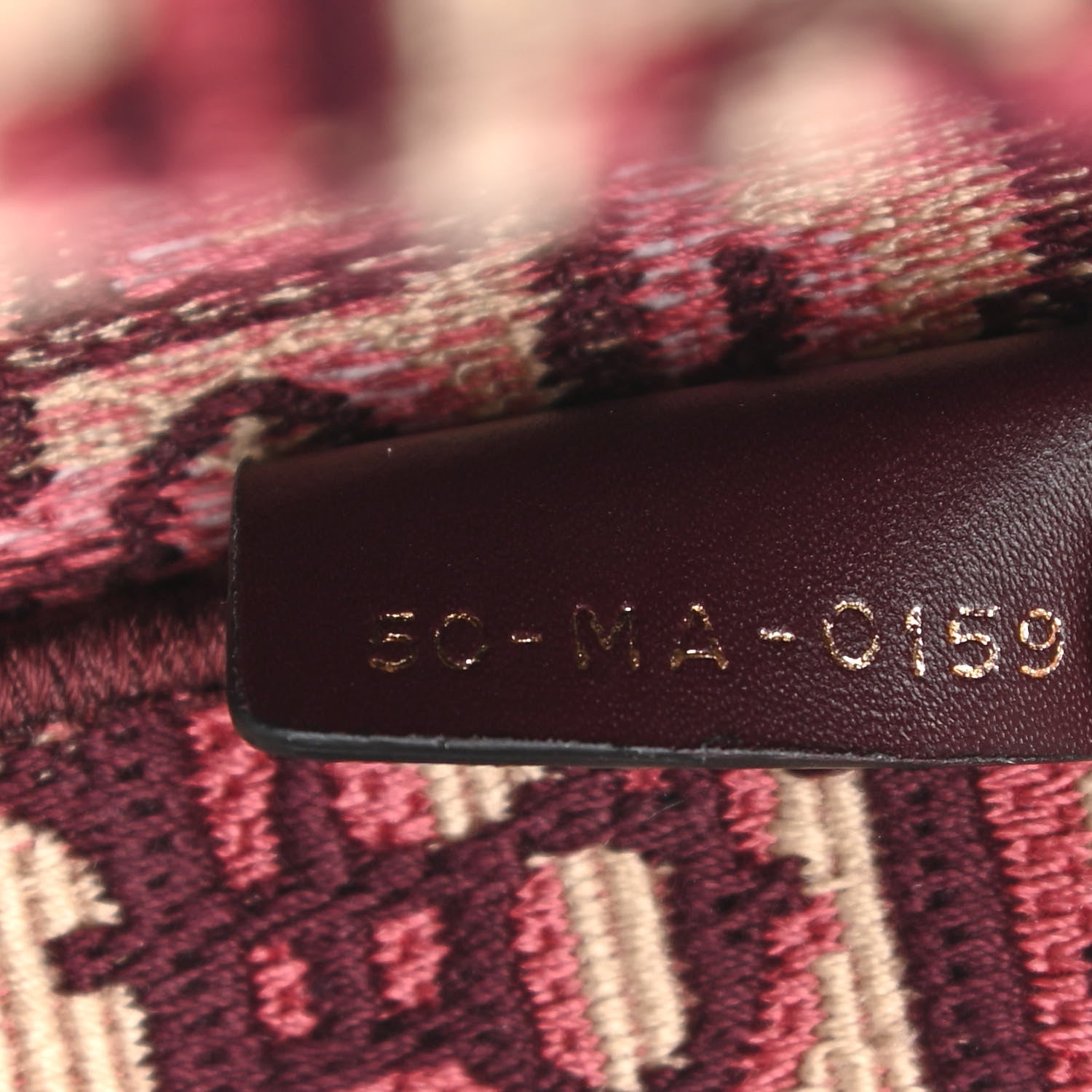 Christian Dior Oblique Medium Book Tote Burgundy Multicolor 6 of 9