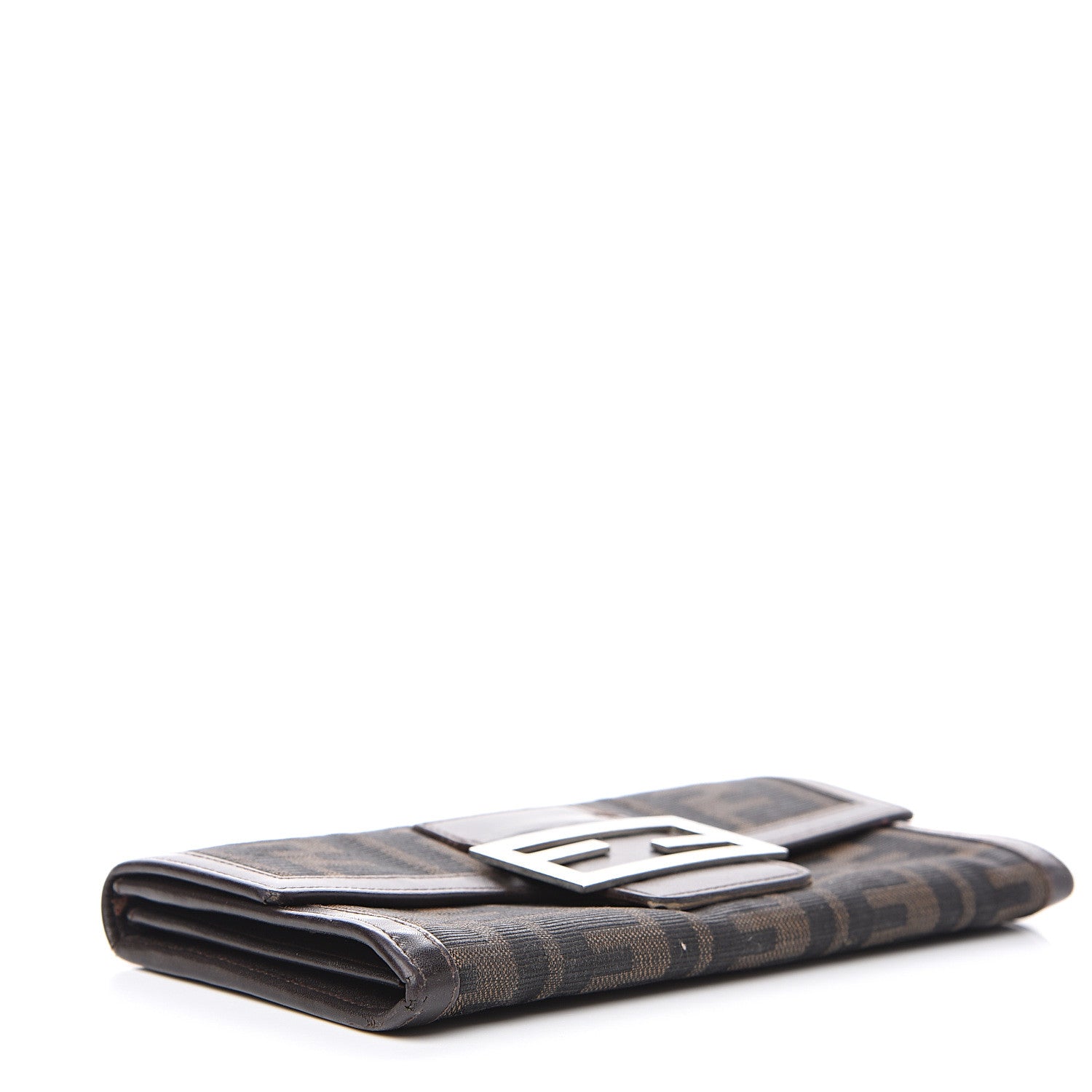 Fendi Zucca Continental Wallet Tobacco 3 of 12