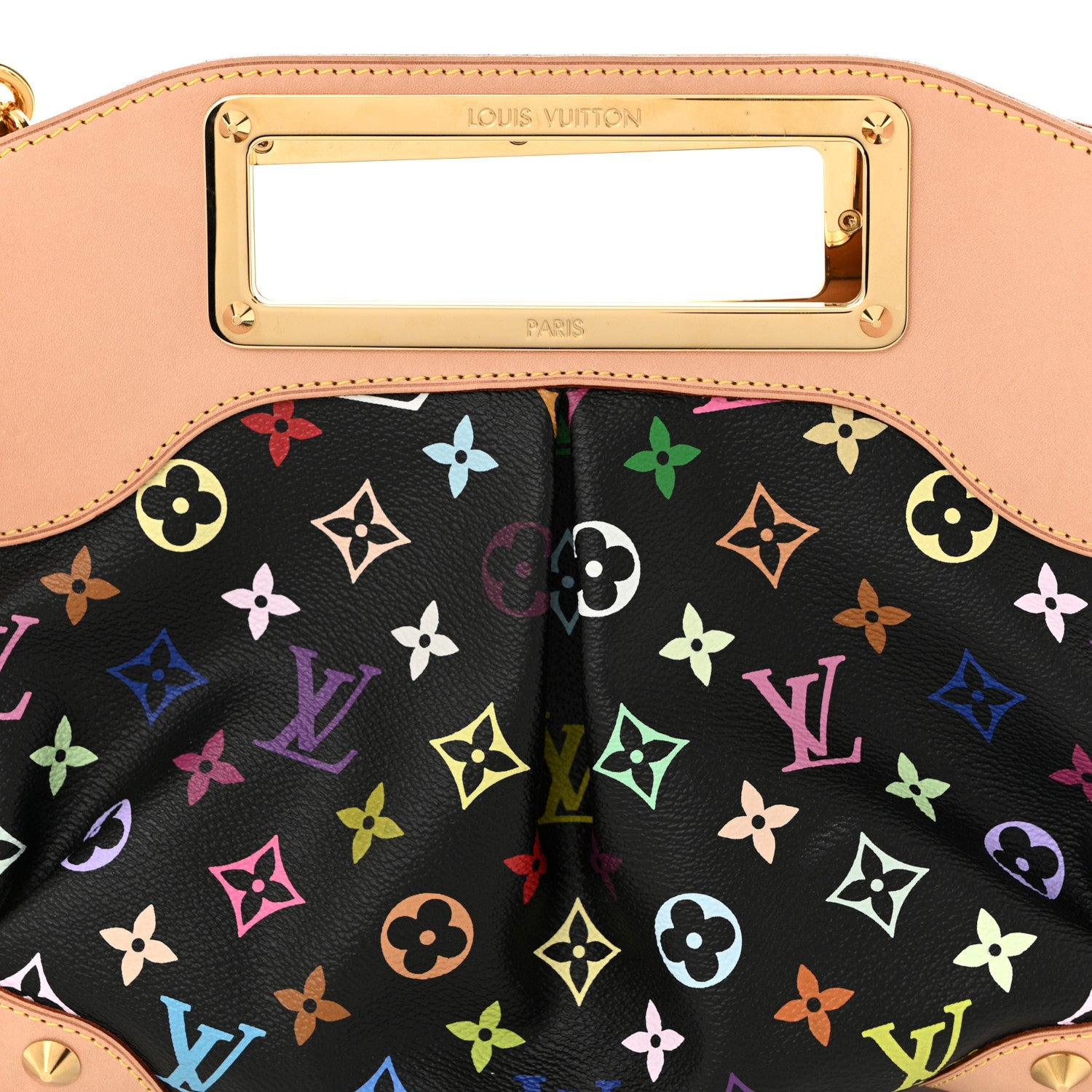 Louis Vuitton Monogram Multicolor Judy MM Black 7 of 9