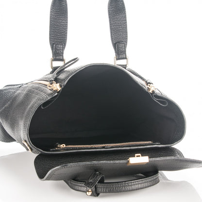 3.1 Phillip Lim 3.1 Textured Calfskin Medium Pashli Satchel Black 5 of 7