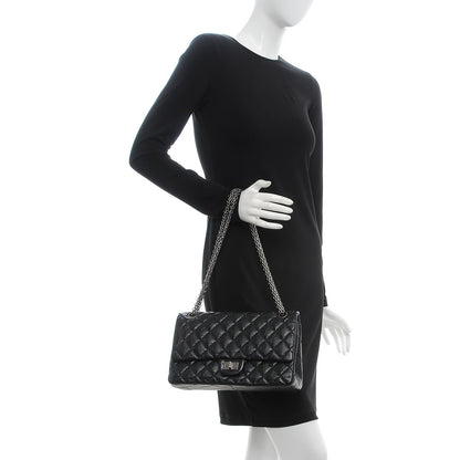 Chanel Aged Calfskin Quilted 2.55 Reissue 226 Flap Black 2 of 7