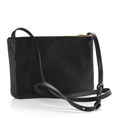 Celine Lambskin Small Trio Crossbody Bag Black 3 of 10