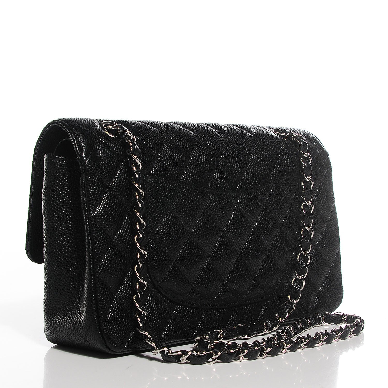 Chanel Caviar Quilted Medium Double Flap Black 3 of 8