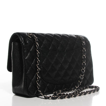 Chanel Caviar Quilted Medium Double Flap Black 3 of 8