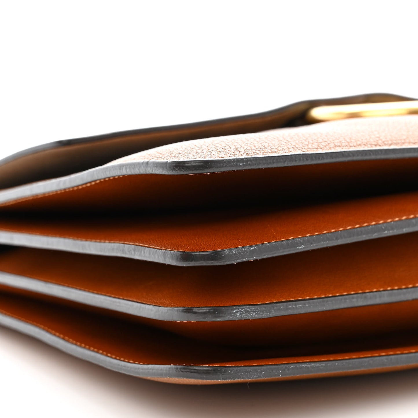 Goatskin Medium Faye Shoulder Bag Caramel