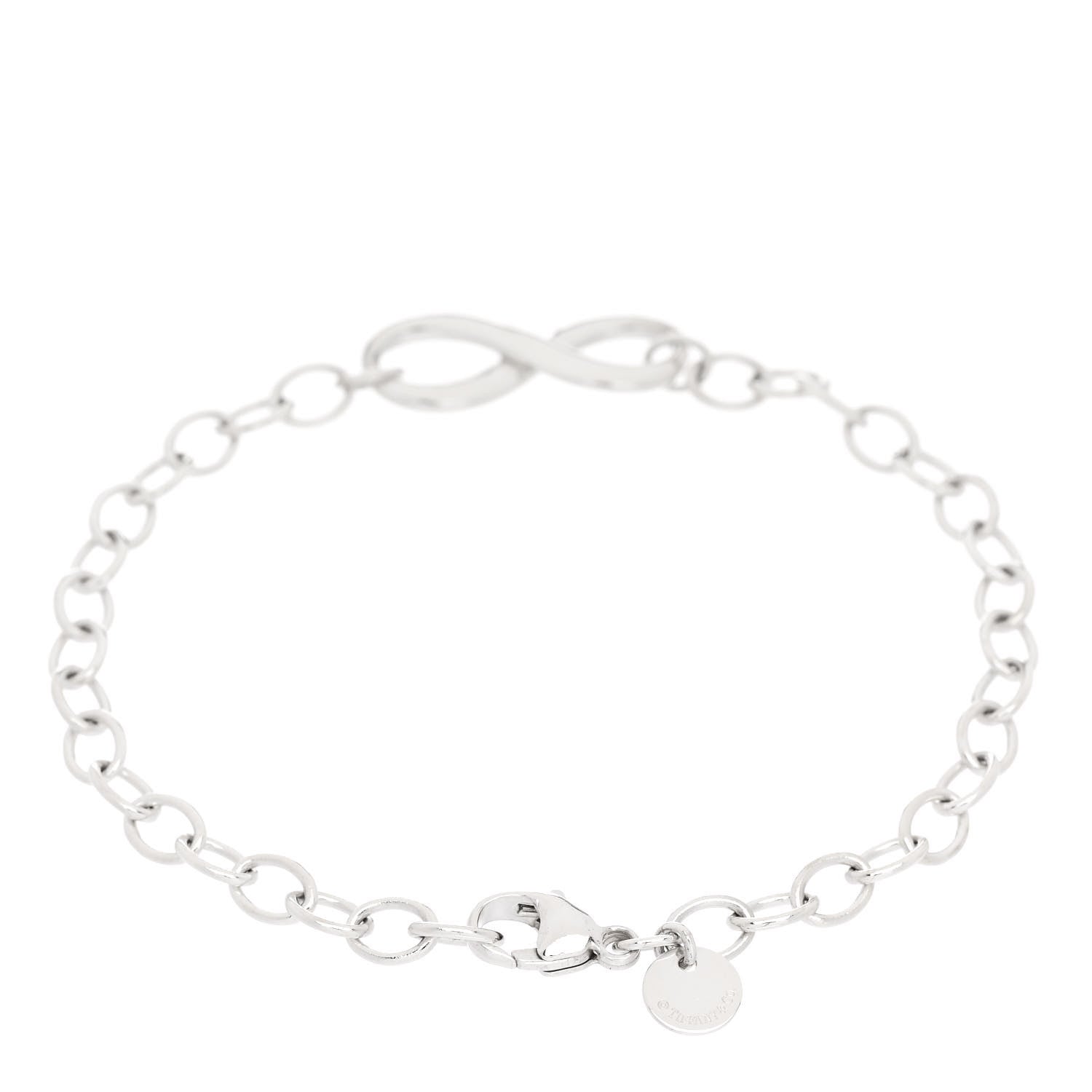 Tiffany Sterling Silver Infinity Chain Bracelet 2 of 4