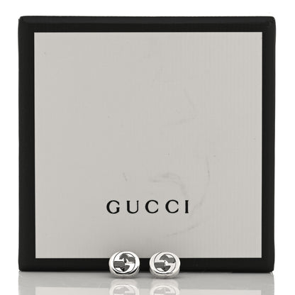 Gucci Sterling Silver Interlocking GG Stud Earrings 5 of 5