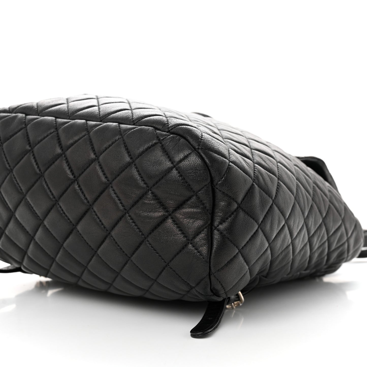 Calfskin Quilted Large Urban Spirit Backpack Black