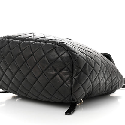 Chanel Calfskin Quilted Large Urban Spirit Backpack Black 10 of 12