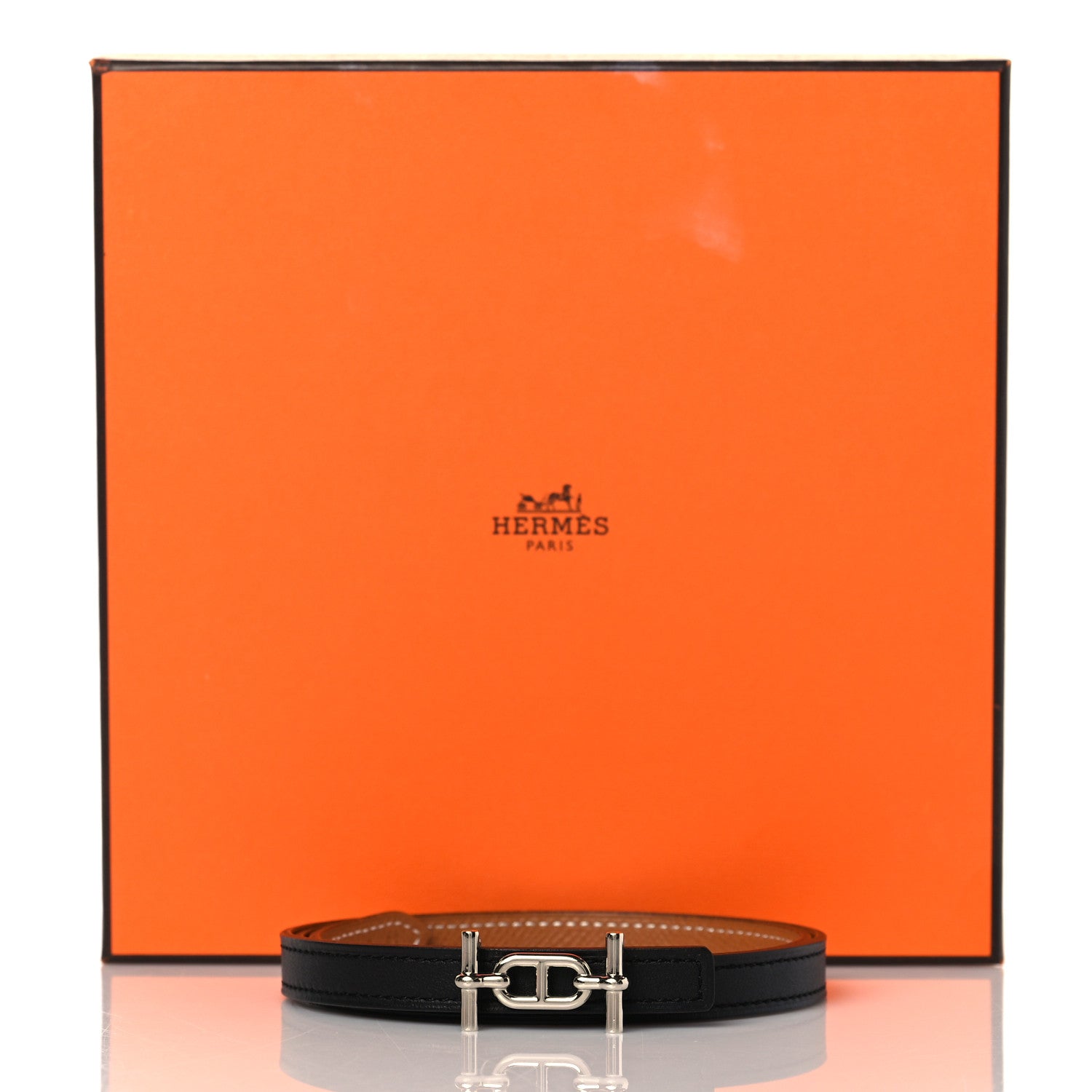 Hermes Swift Epsom 13mm Ancre Belt 70 Black Gold 7 of 7