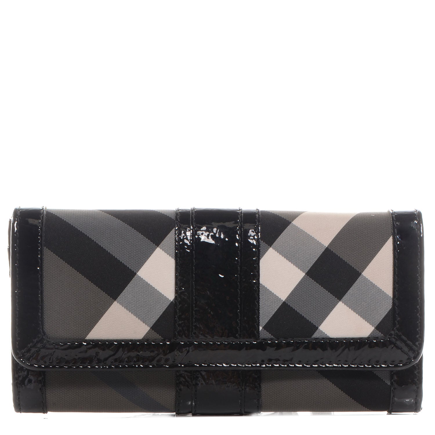 Burberry Beat Check Penrose Continental Wallet Black 1 of 7